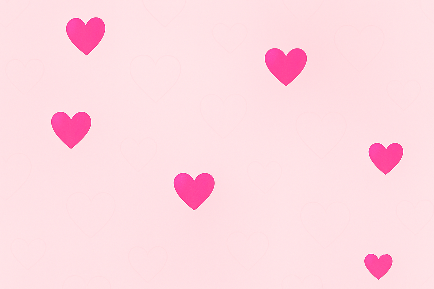 add candy shocking pink hearts